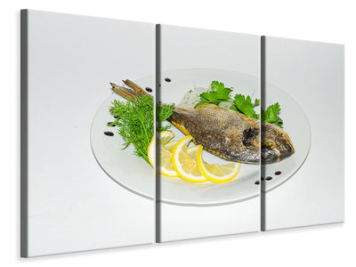 3-piece-canvas-print-grilled-fish
