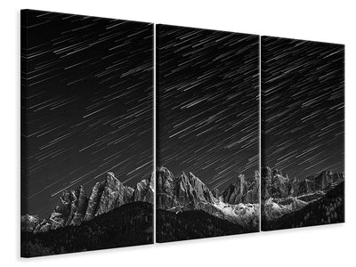 3-piece-canvas-print-starfall-in-the-dolomites