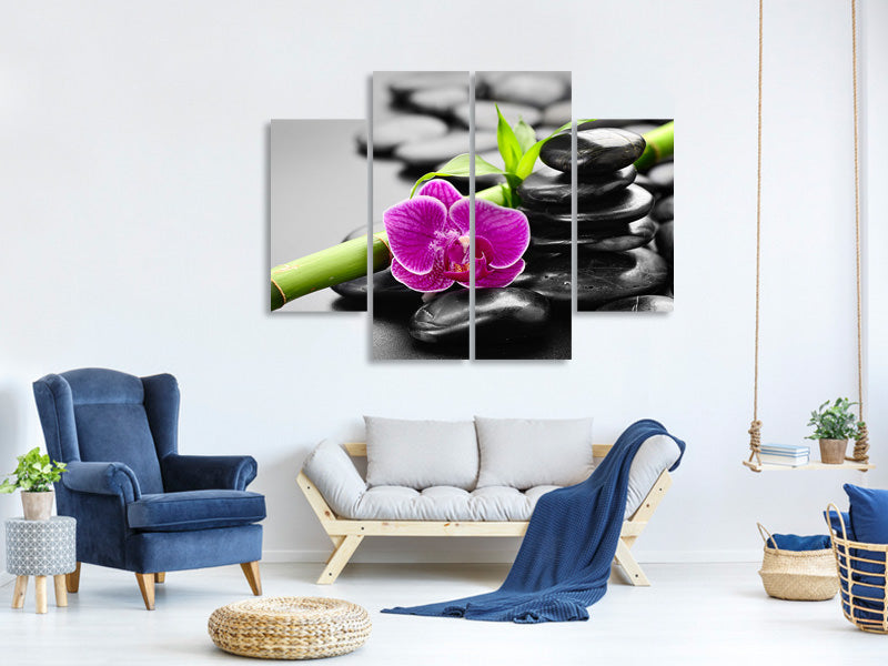 4-piece-canvas-print-feng-shui-orchid