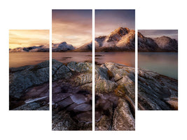 4-piece-canvas-print-frozen-sunrise