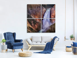 4-piece-canvas-print-lower-falls-grand-canyon