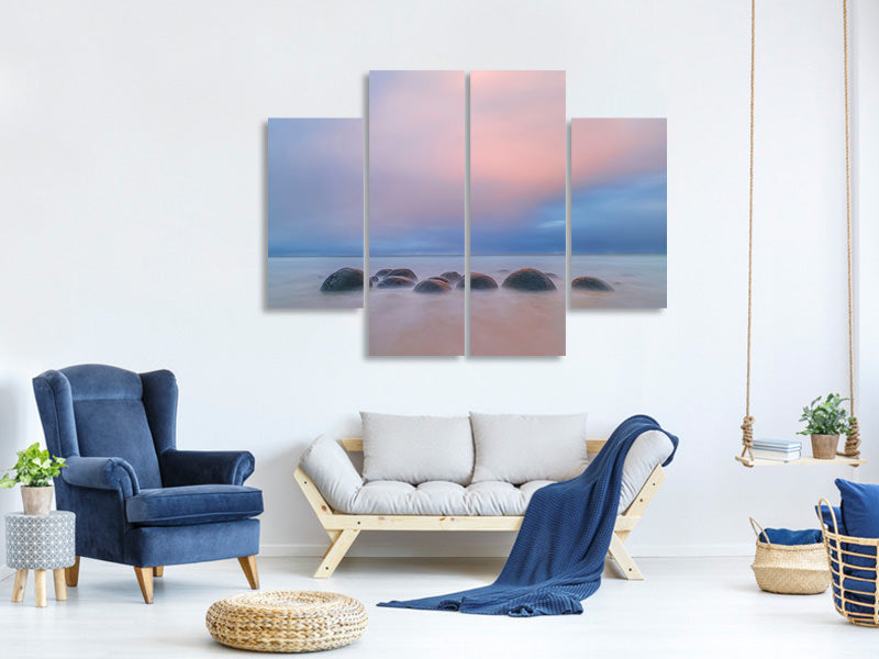 4-piece-canvas-print-moeraki-boulders