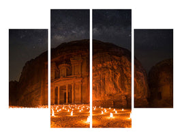 4-piece-canvas-print-petra-by-night