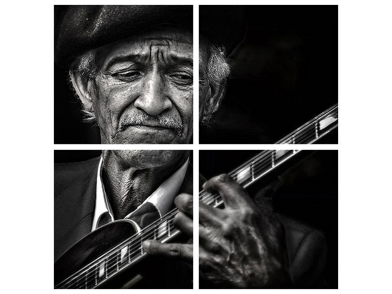 4-piece-canvas-print-the-guitarist