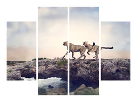 4-piece-canvas-print-two-cheetahs