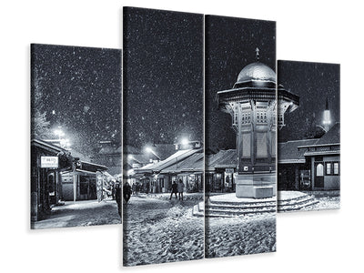 4-piece-canvas-print-winter-in-sarajevo