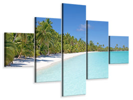 5-piece-canvas-print-beach-walk