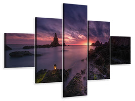 5-piece-canvas-print-between-lanterns