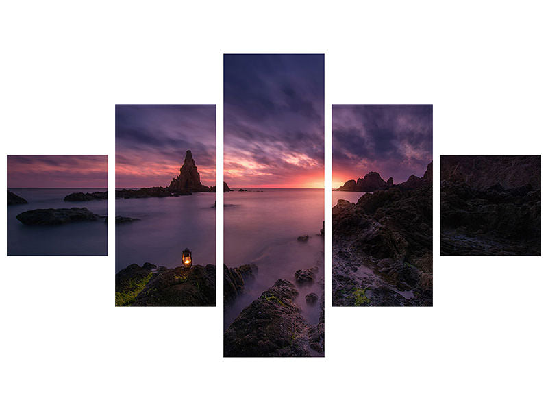 5-piece-canvas-print-between-lanterns