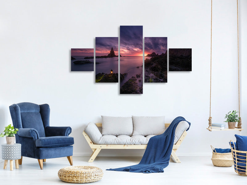 5-piece-canvas-print-between-lanterns