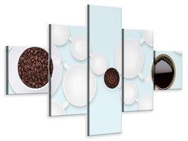 5-piece-canvas-print-coffee-time