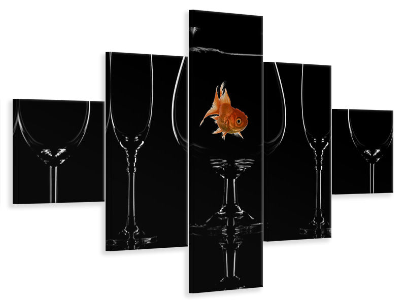 5-piece-canvas-print-glass-fish