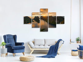 5-piece-canvas-print-helvete-midnight-sun