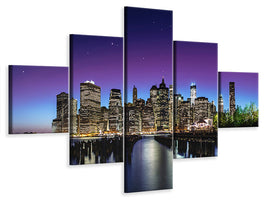 5-piece-canvas-print-new-york-sky-line