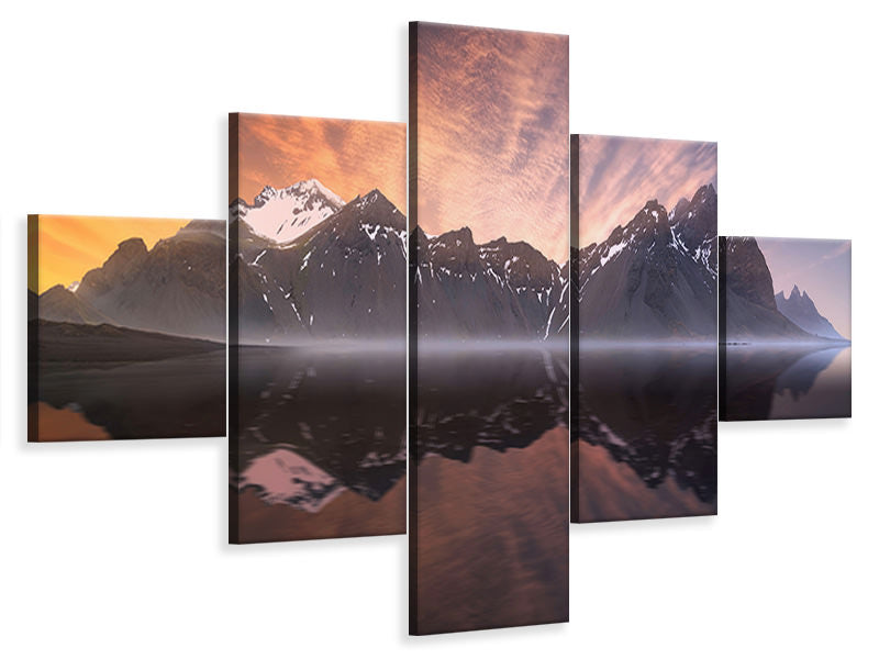 5-piece-canvas-print-reflection-a