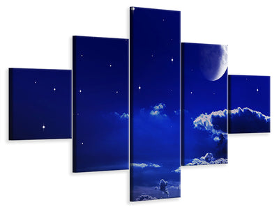 5-piece-canvas-print-the-night-sky