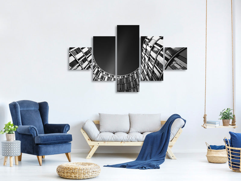 5-piece-canvas-print-the-silver-wave