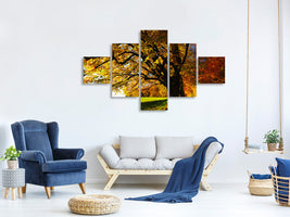 5-piece-canvas-print-trees-in-the-autumn