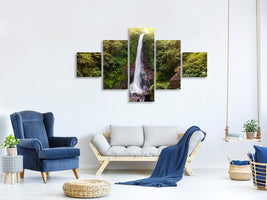 5-piece-canvas-print-waterfall-bali