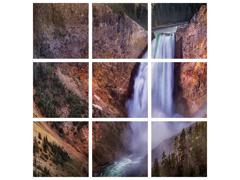 9-piece-canvas-print-lower-falls-grand-canyon