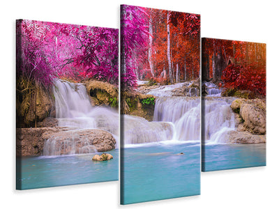 modern-3-piece-canvas-print-paradisiacal-waterfall