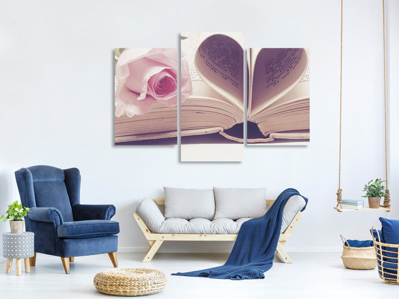 modern-3-piece-canvas-print-the-book-of-love