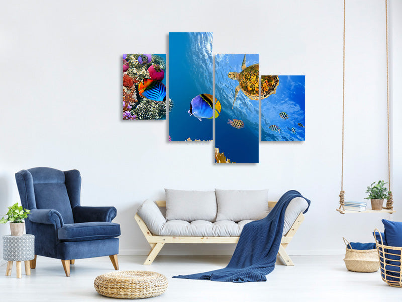 modern-4-piece-canvas-print-fish-in-the-water