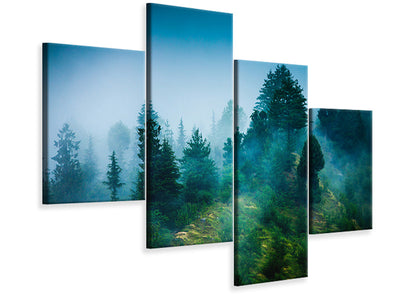 modern-4-piece-canvas-print-mysterious-forest-ii