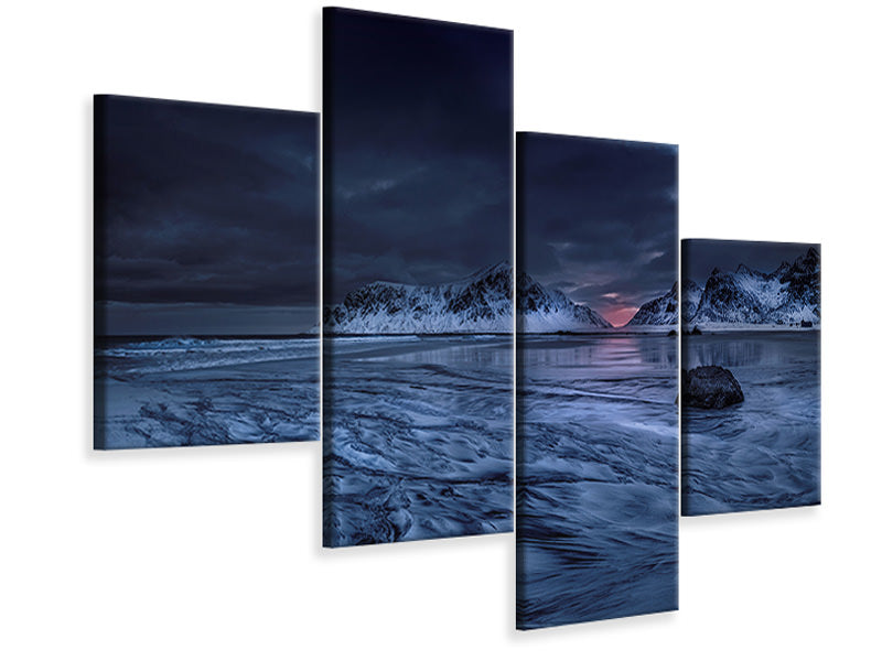 modern-4-piece-canvas-print-skagsanden-beach-lofoten