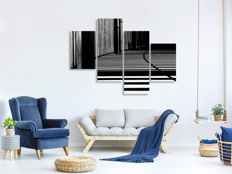 modern-4-piece-canvas-print-streaks-of-light