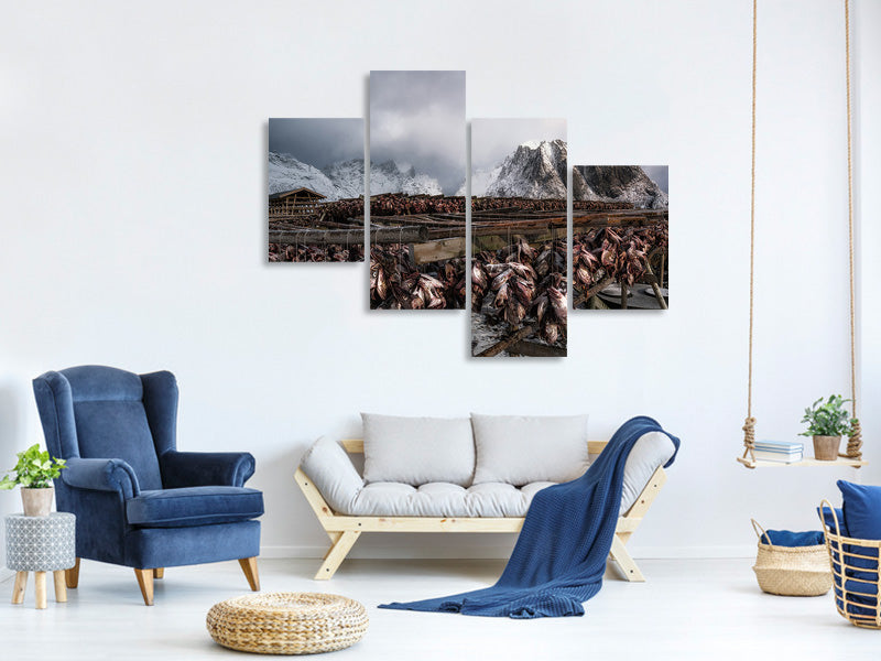modern-4-piece-canvas-print-taste-of-norway