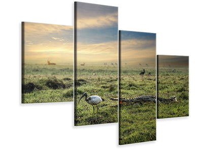 modern-4-piece-canvas-print-world-without-humans