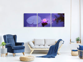 panoramic-3-piece-canvas-print-lotus-flower