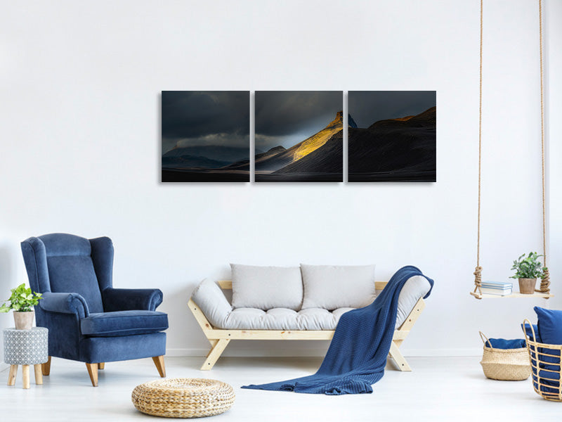 panoramic-3-piece-canvas-print-ristindur-highlands-iceland