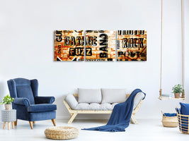 panoramic-3-piece-canvas-print-rock-in-grunge-style