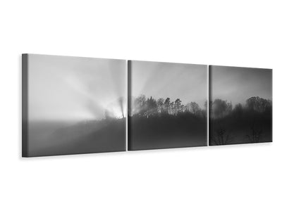 panoramic-3-piece-canvas-print-the-sun-in-the-fog