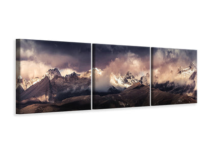panoramic-3-piece-canvas-print-tibet-snow-mountain