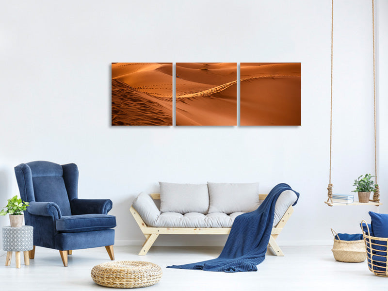 panoramic-3-piece-canvas-print-traces-in-the-desert