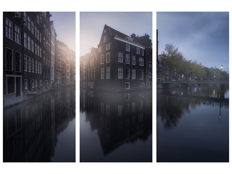 3-piece-canvas-print-amsterdam-morning-i