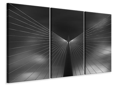 3-piece-canvas-print-angel-in-black-and-white