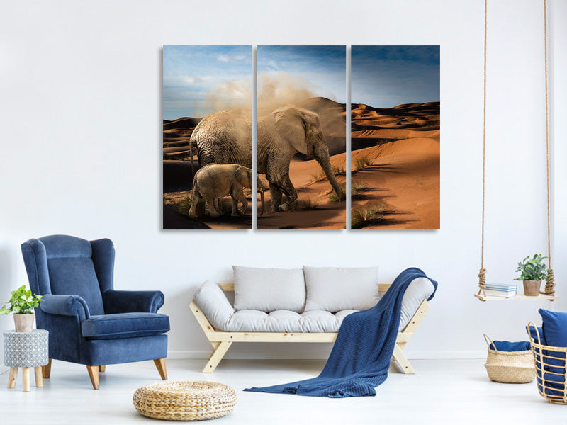 3-piece-canvas-print-elephants-in-the-desert