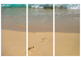 3-piece-canvas-print-footprints-into-the-sea