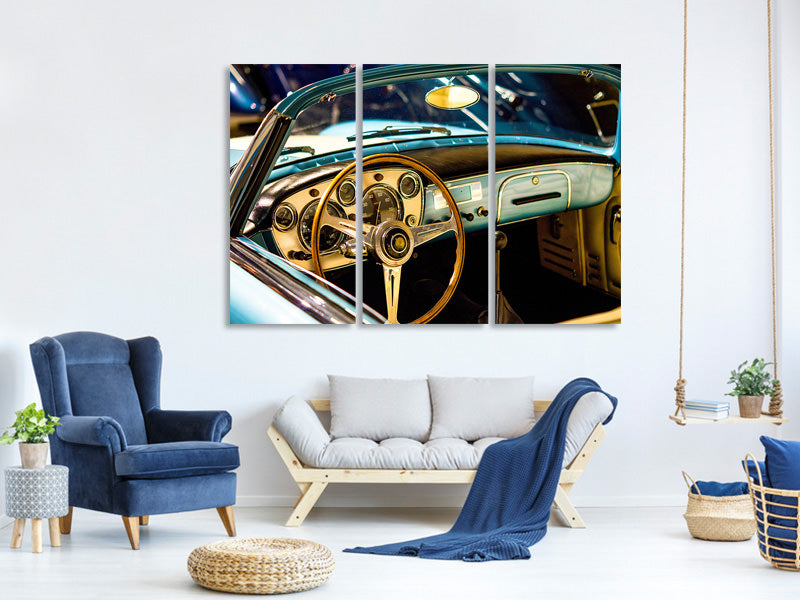 3-piece-canvas-print-oldtimer-interior