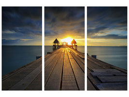 3-piece-canvas-print-sunset-at-the-wooden-bridge