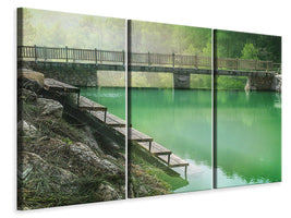 3-piece-canvas-print-the-green-pond