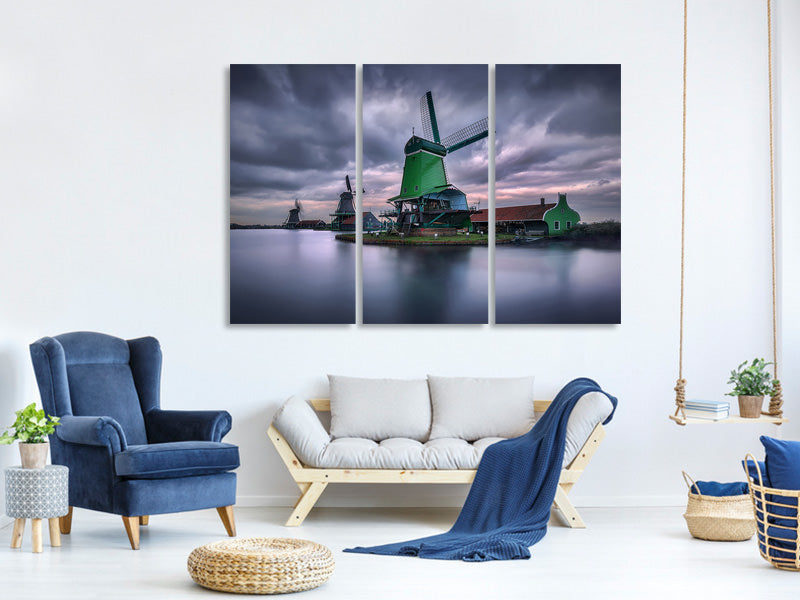 3-piece-canvas-print-the-green-windmill