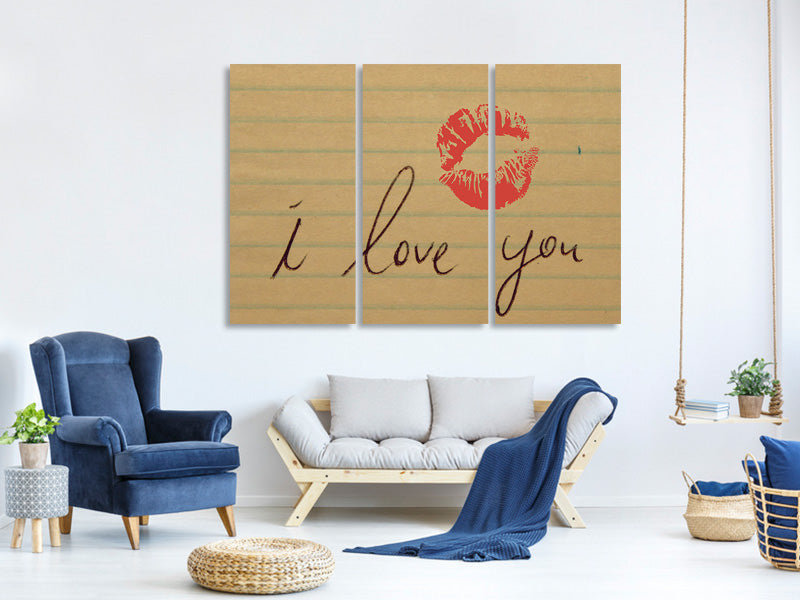 3-piece-canvas-print-the-kiss-mouth