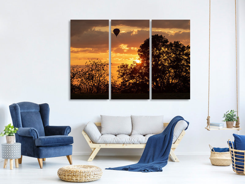 3-piece-canvas-print-towards-the-sun-with-the-hot-air-balloon