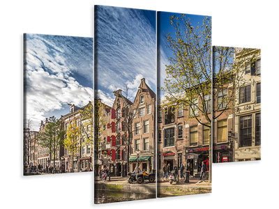 4-piece-canvas-print-at-the-canal
