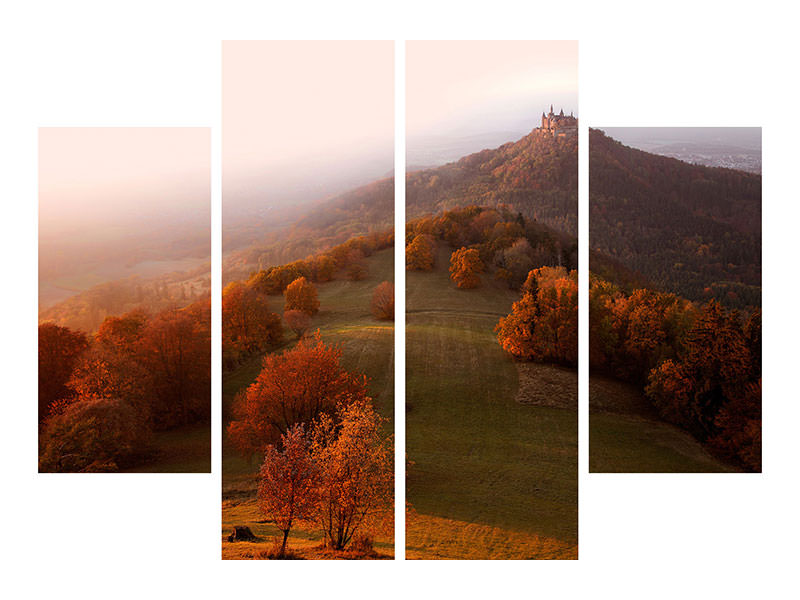 4-piece-canvas-print-autumn-on-the-swabian-alb